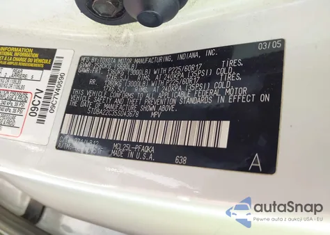 2005 Toyota Sienna Xle Limited from USA, damaged, VIN 5TDBA22C35S043678